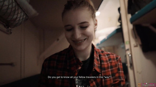Girl Fellow Traveler Seduced Guy On the Train And Gave Him Blowjob And Swallowed Sperm! Part 1.mp4