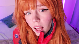 Asuka Langley sucks a fat cock.mp4