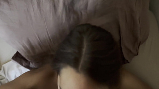 Сlose Up POV Blowjob. Breakfast In Bed.mp4