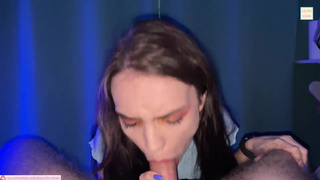 Страстный оргазм и сперма на коже