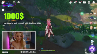 Геншин подождет: страстный сквирт под властью тентаклей