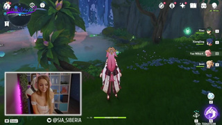 Геншин подождет: страстный сквирт под властью тентаклей